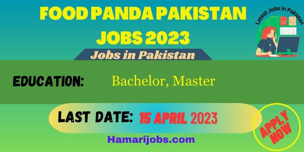 food panda jobs 2023 banner