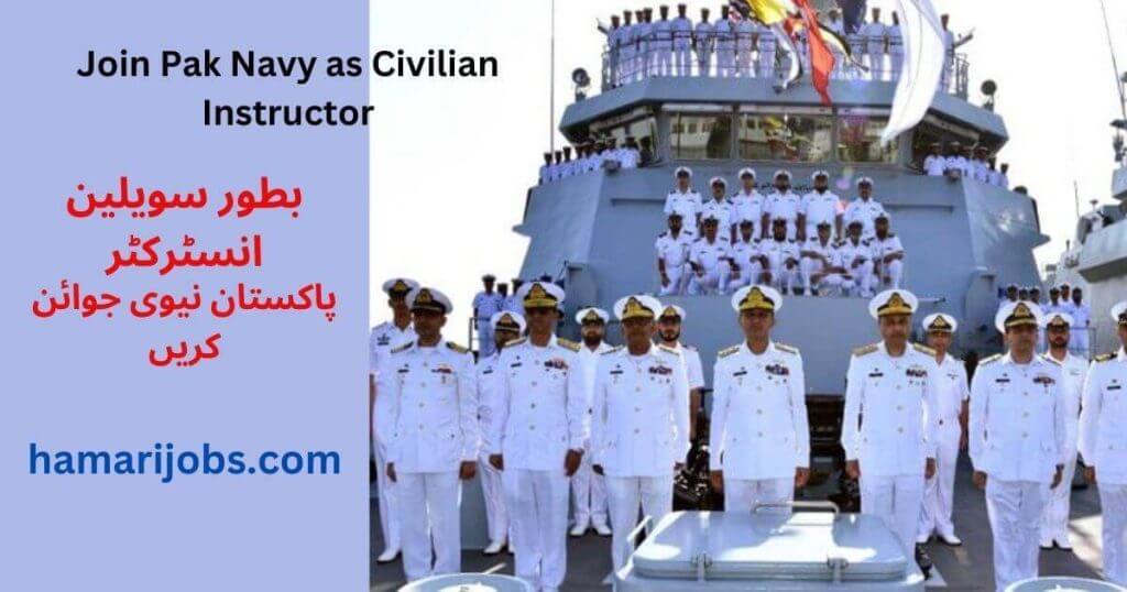 pakistan navy job as civilian instructor 2023 advertisement