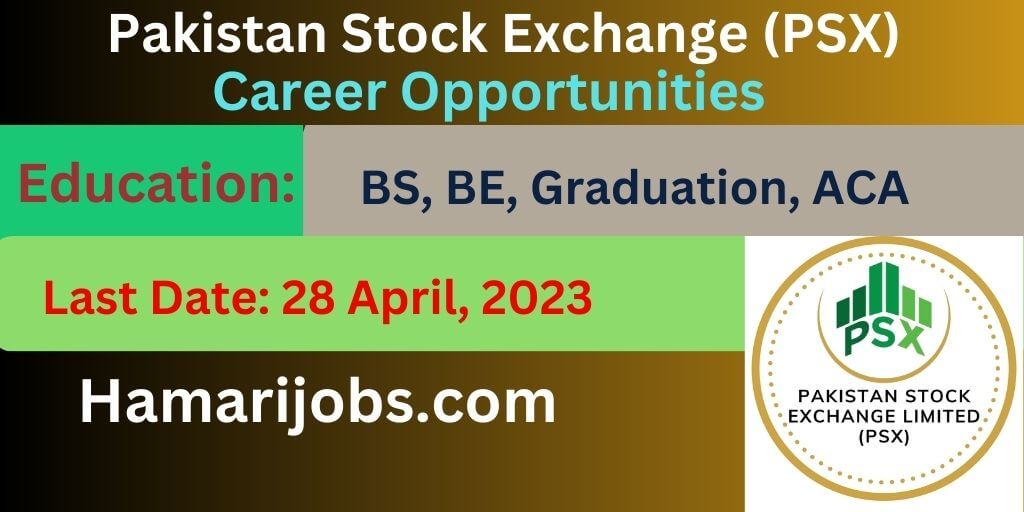 Pakistan Stock Exchange Job banner